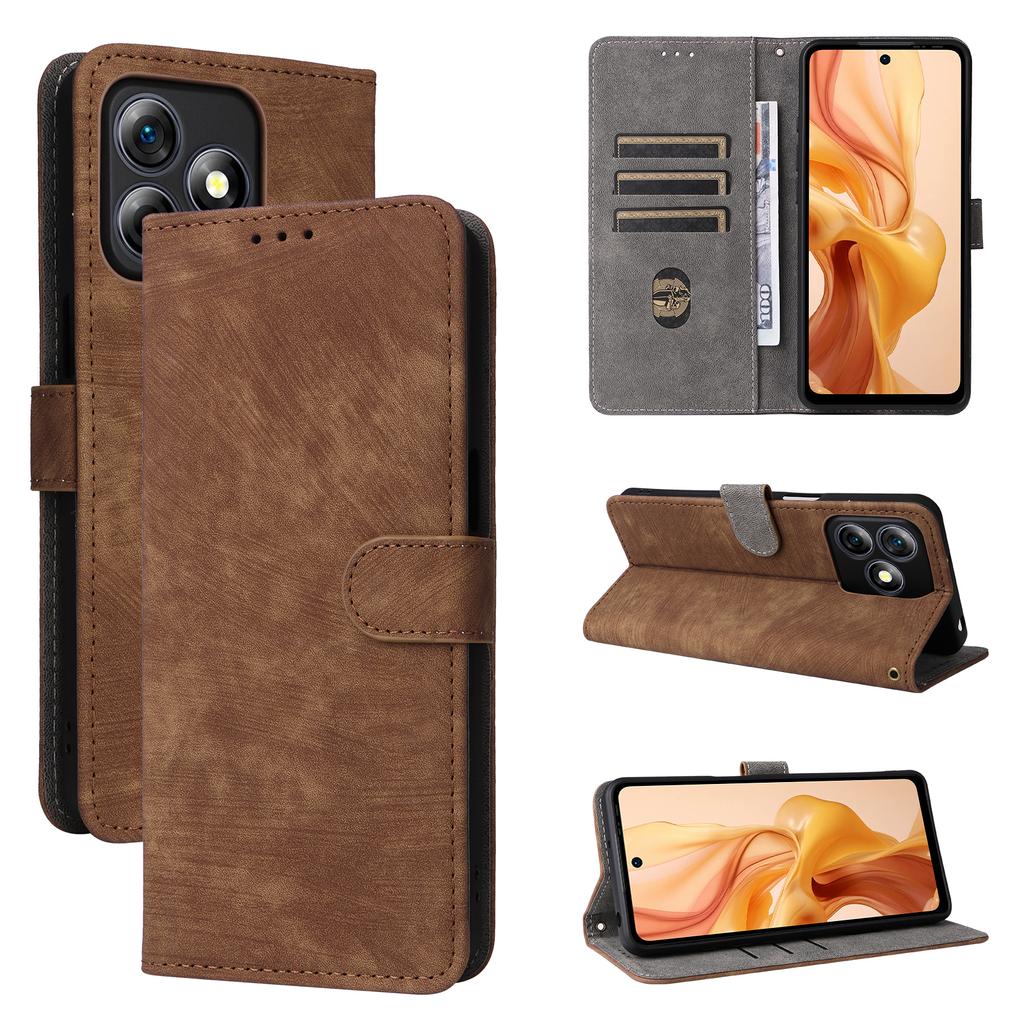For Ulefone Note 18 Ultra Leather Case RFID Blocking Wallet Phone Cover with Strap