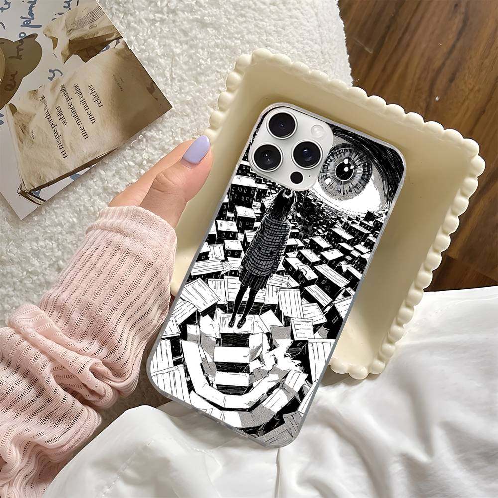 Goodnight Punpun Phone Case Phone Case For iPhone 17 16 15 14 13 12 Pro Max Plus Fantasy Glitter Aurora Water Ripple Cover
