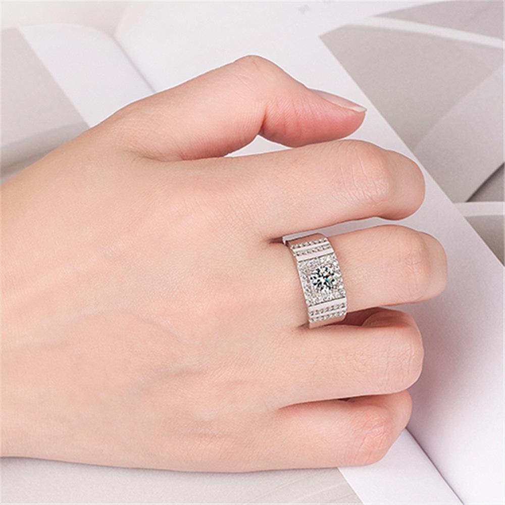 S925 silver ring couple ring accessories wedding ring simple men and women jewelry
