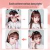 Dual-Use Mini Curl & Straighten Iron for Bangs with Portable Straightening Plate