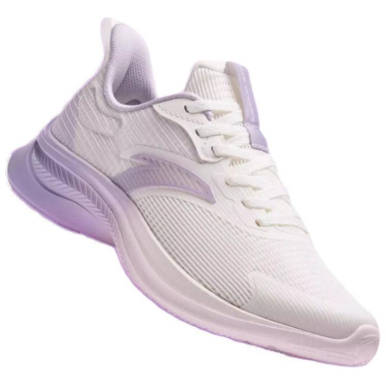 Anta Versatile Durable Breathable Low-Top Running Shoes Women Sneaker White Purple 922335501-7