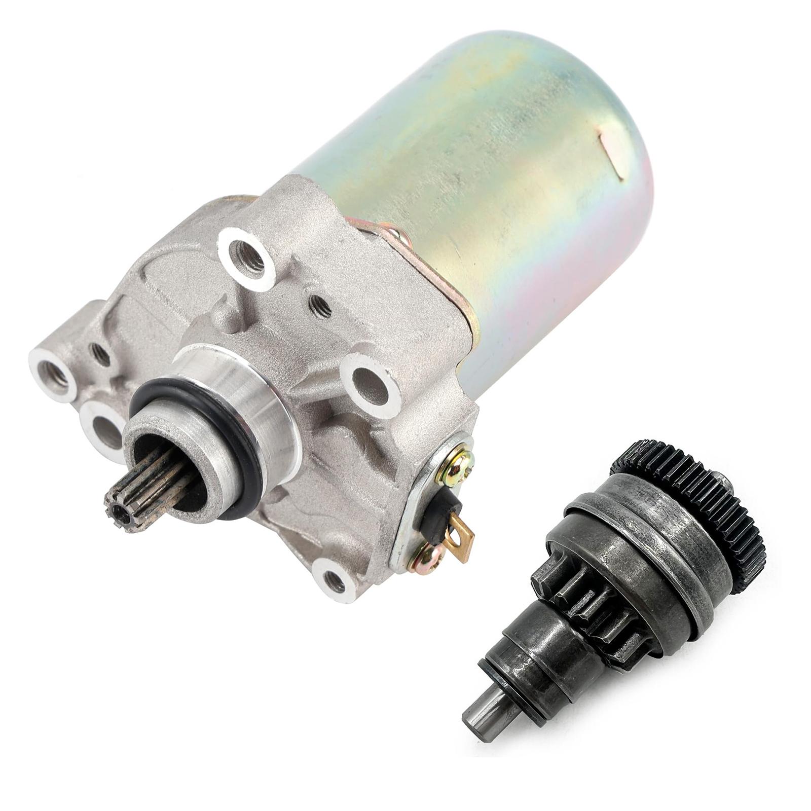 Starter Motor and Bendix Set For Aprilia 125 RS125 Rotax 1996-2009 Red Rose 125 95-1999,RS 125 2T 2R000039 AP0294800 AP0294802 Starter Bendix set
