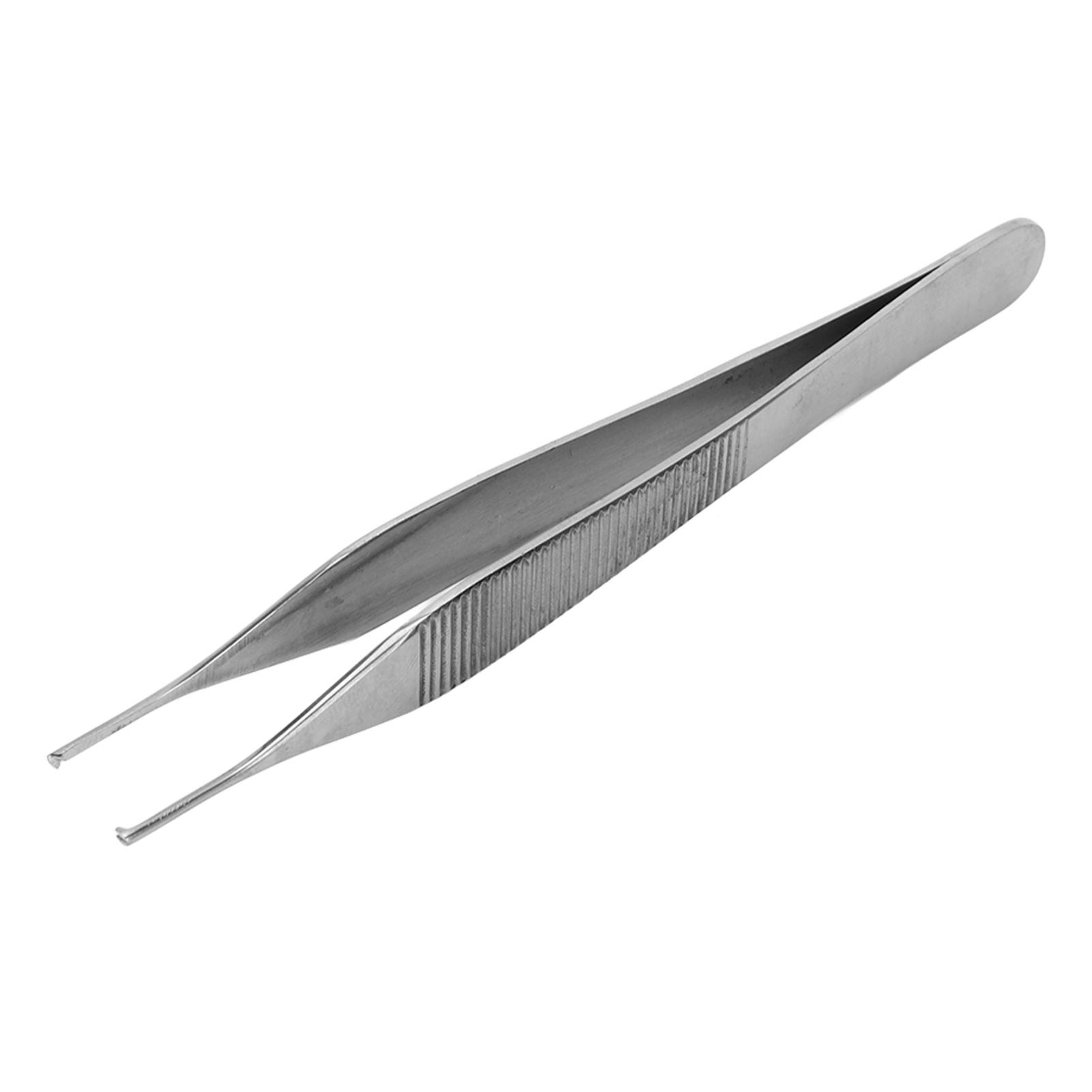 

Tissue Forceps 4.7in Long Food Grade Stainless Steel Anti Slip Safe Operation Body Piercing Tweezer for Small Items