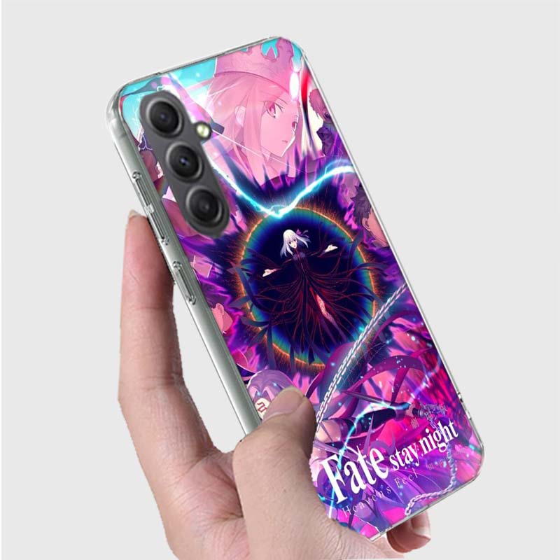 Bilibili F-Fate Stay Night Phone Case for Samsung A16 A26 A36 A56 A17 A37 A57 A07 A06 A02S A03 A04S A05S Galaxy Note 20 10 A50S