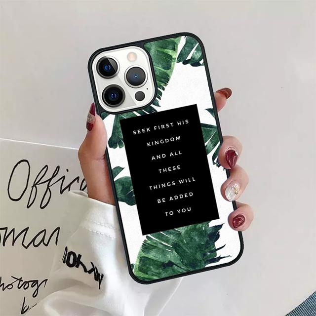 Bible Jesus Christian quotes Phone Case Cover For iPhone 17 Air 15 16 14 13 12 Pro Max 11 Pro Max Plus Coque Shell