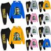 Ronaldo Cr7 Print Childrens Hoodie And Pants Set For Winter Kids Casual Wear