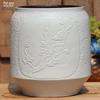 Handmade Coarse Pottery Tall Succulent Tree Pot, Breathable Ceramic Clay for Bougainvillea & Orchids.