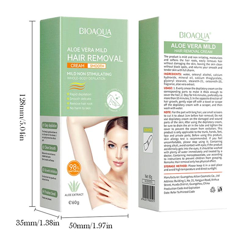 Bioaoua Hair Removal Cream Permanent Epilator Cream Intimate Areas Health Painless Hair Remover Growth Inhibitor For Woman Men
