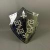 76.2 cm Polished Steel Knight Shield with Fleur De Lis Medieval Armor Prop, Wall Decor Gift