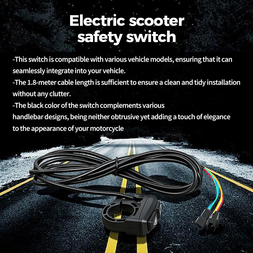 ECO TURBO Hazard Warning Multi Switch for Dualtron Togo Electric Scooter Handlebar Double Flash Warning Button Replacement Parts