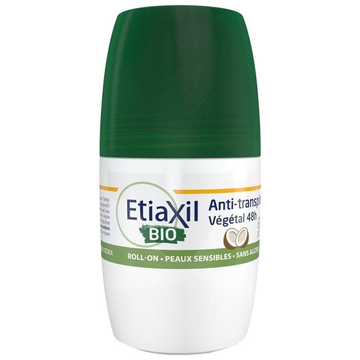 Déodorant Anti-Transpirant - Etiaxil - Végétal 48h - Bio - 50ml - Peaux Sensibles