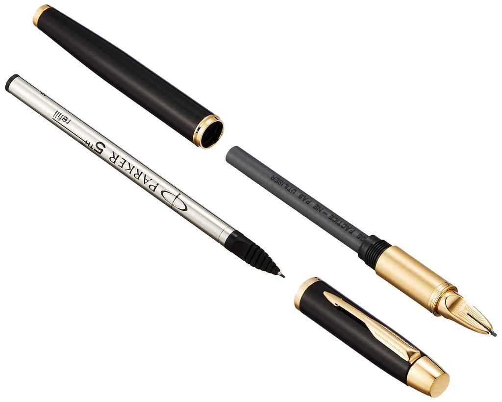 PARKER 5th IM Rack Black GT Fine Nib Water-Based Pen, Gift Boxed, Officially Imported, Product Number 2073223