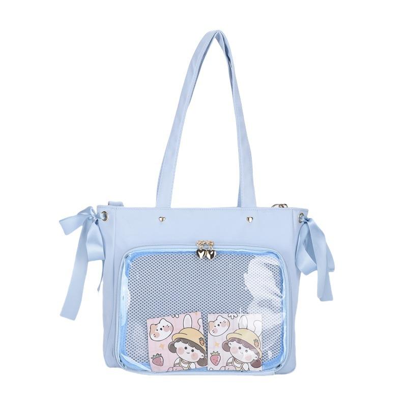 New Japanese Harajuku Ribbon Ita Bag Large Capacity Tote Bag Anime Y2K Pain Bag Ulzzang One Shoulder Crossbady Bag Itabag