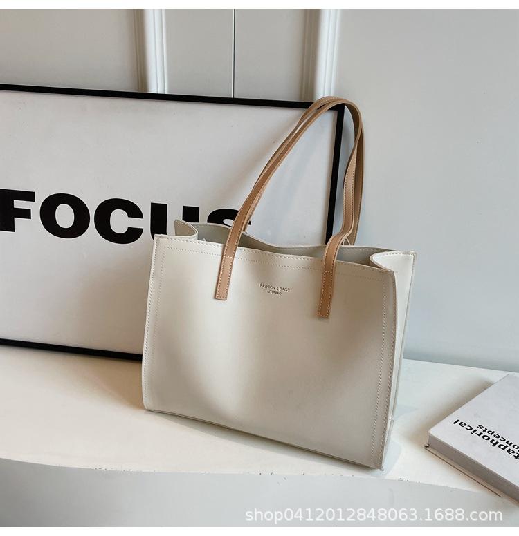 

Large capacity simple tote extra large bag 2025 new fashion temperament work commuter bag casual women shoulder bag