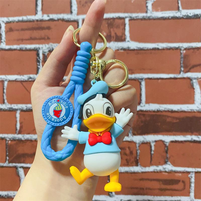 Cute Cartoon Animal Keychain Bag Charm & Car Pendant Toy for Kids
