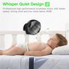 360° Portable Camping Fan USB Battery Clip On Mini Desk Office Fan