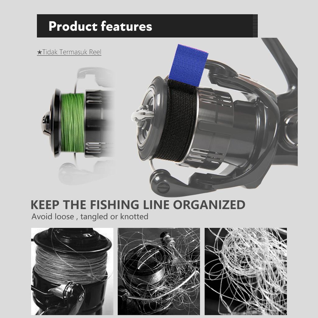 4Pcs Fishing Rod Holder Fastener Tackle Tool Fishing Spool Belt Fishing Reel Elastic Spinning Wheel Protection Belt Band