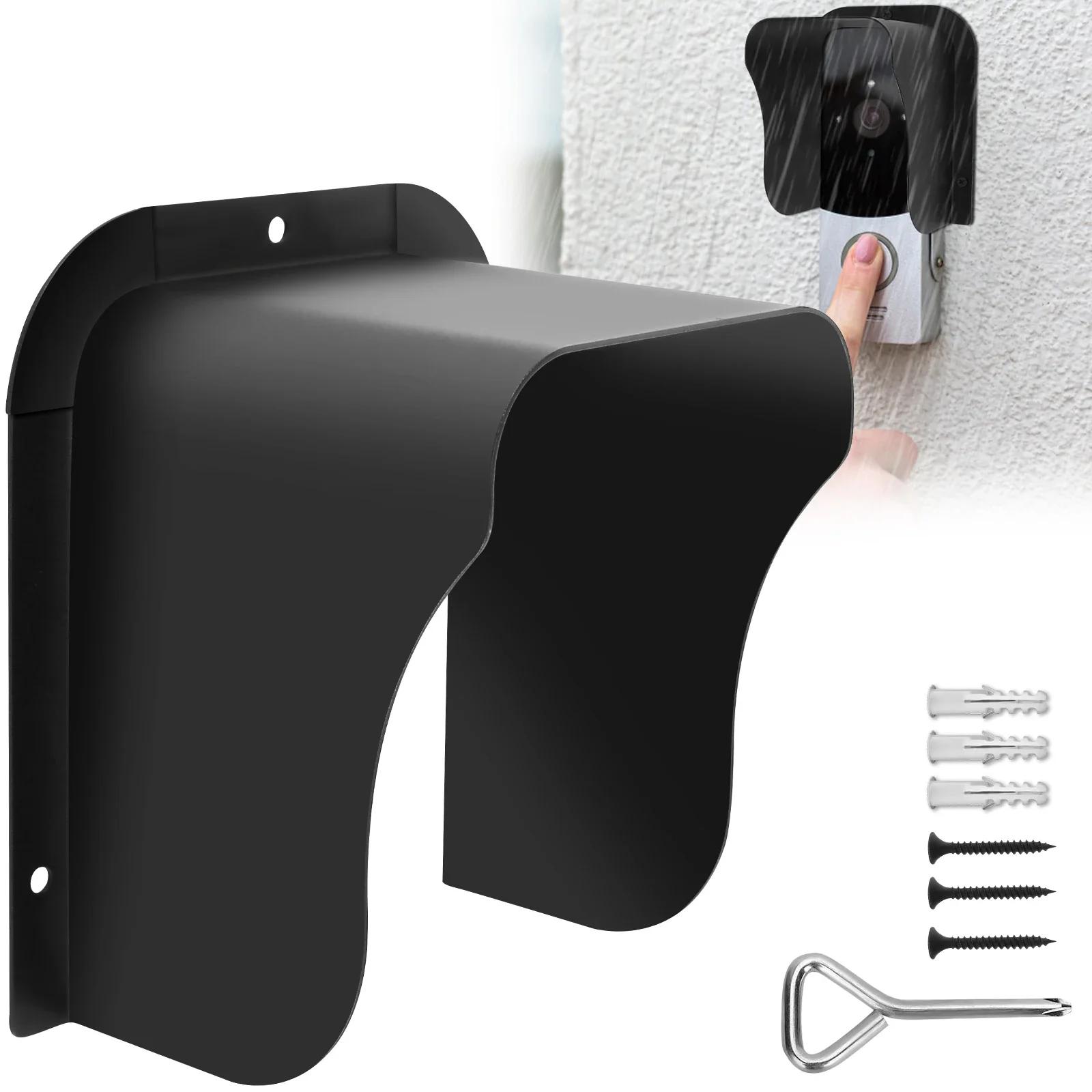 

1 Pc Waterproof Access Control Protector Metal Rainproof Doorbell Rain Cover Practical Door Attendance Machine Cover for Outdoor
