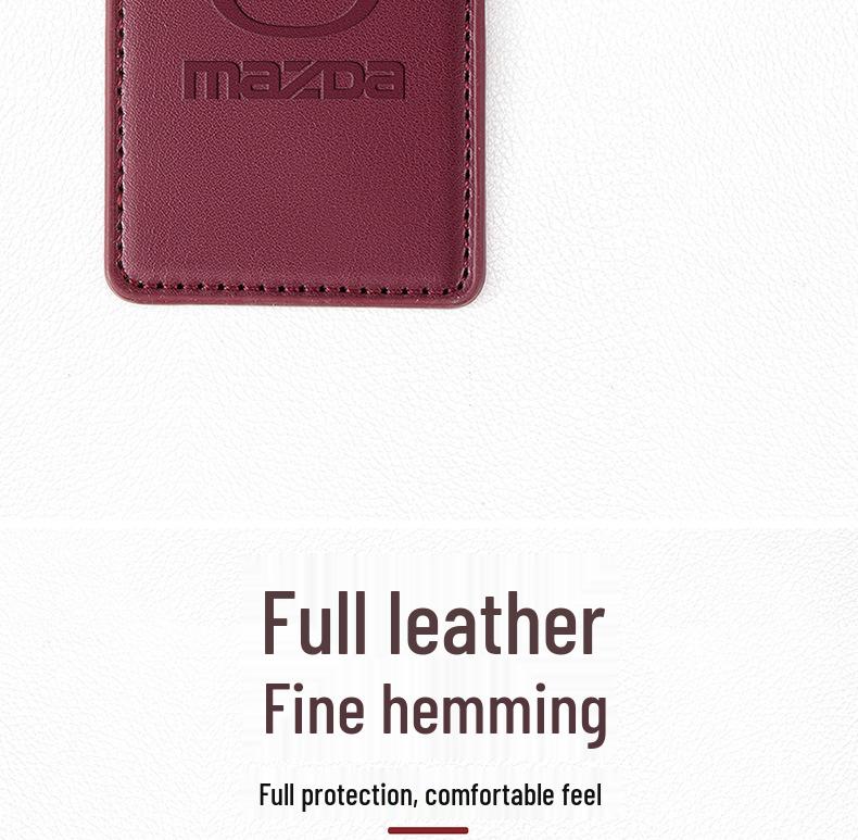 Mazda EZ6 Card Key Cover: 2025 Model, NFC Genuine Leather Protection Case, EZ-60 Buckle