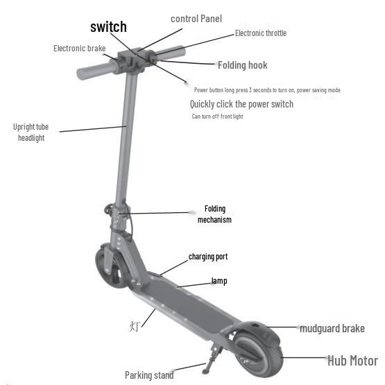 Foldable Rechargeable Children's Electric Scooter - Mini Commuter Toy Vehicle
