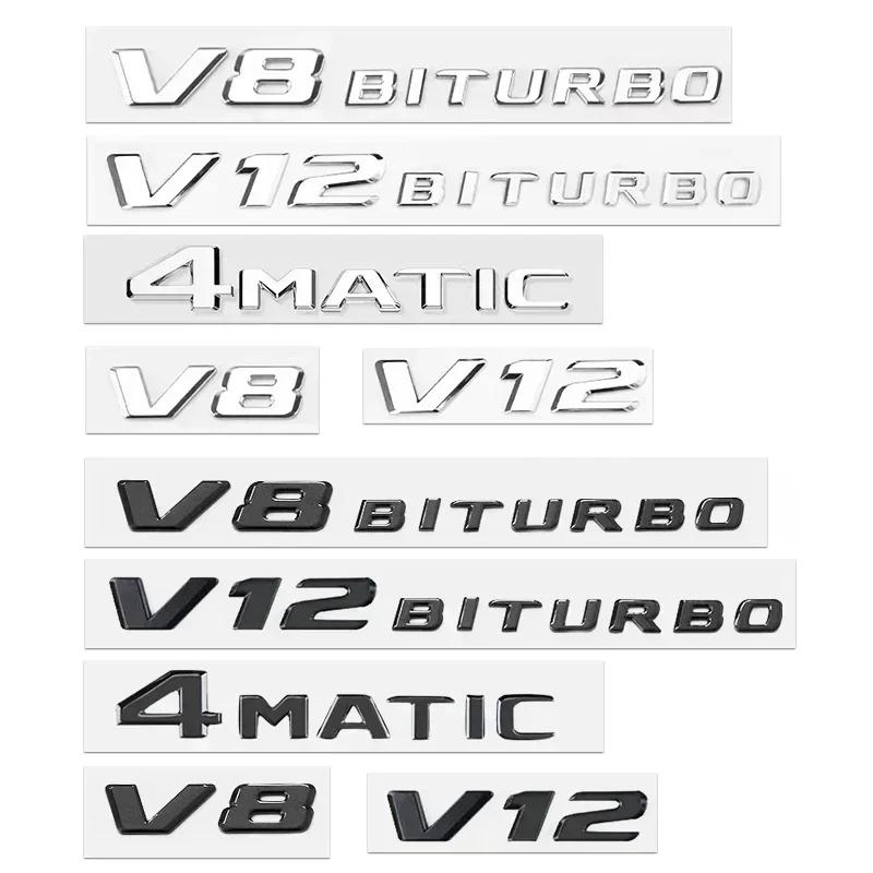 Fzpxb5 Car Sticker For Mercedes Benz 3d Letters For Car Stickers Mercedes Benz AMG C200 C220 C250 C300 E300 E320 V6 V8 W205 W204 W213 T