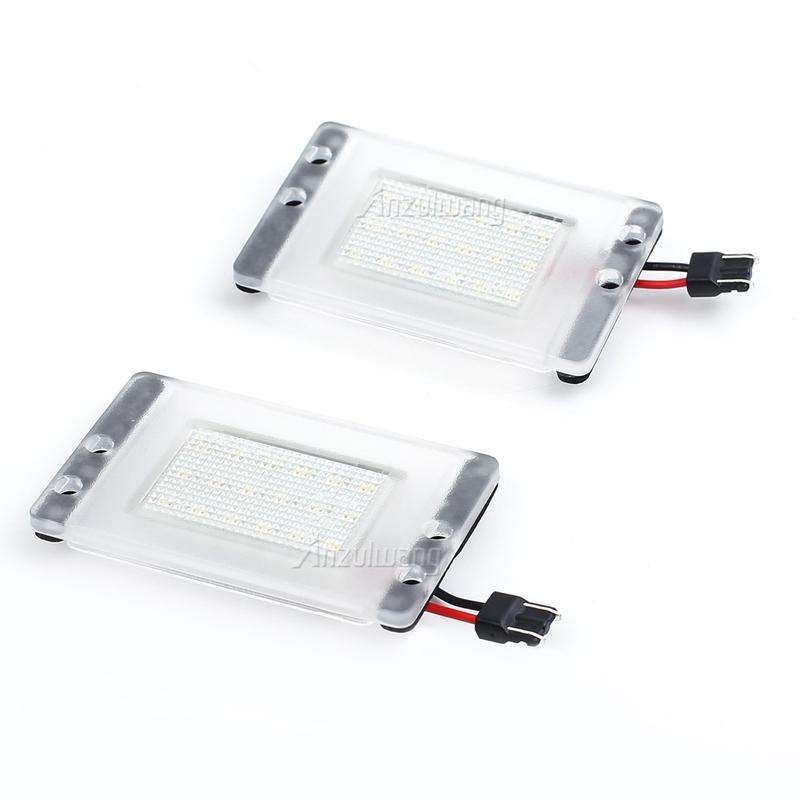 2pcs Car Tail White LED License Plate Number Light Led Auto Number Backlight Fit For Volvo V70 1997-2000
