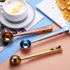Gold Coffee Spoon With Bag Clip Stainless Steel Spoon Bag Clip Coffee Scoop Clip  Milkpowder
