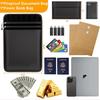 Fireproof Document Bag (5200℉) with Fireproof Organizer Travel Case,8 Layers Safe Money Bag Storage for Important Documents,Cash,Valuables