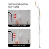 2pcs RV Awning Crank Holder Clip Plastic Awning Crank Rod Wall Mount Bracket for RV Camping Trailer Motorhome