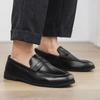 High Quality Men Loafers Comfortable Lightweight Casual Shoes Leather Dress Shoes Slip on Flat Fashion Business Shoes Moccasins
