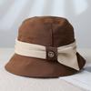 Fashion New Basin Hat Women's Dome Shows a Small Face Outdoor Travel Shading Sun Protection Mountain Climbing Sun Bucket Hat