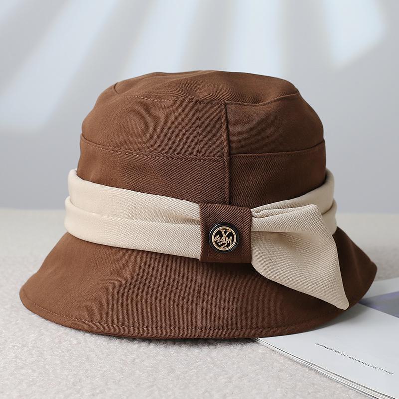 Fashion New Basin Hat Women's Dome Shows a Small Face Outdoor Travel Shading Sun Protection Mountain Climbing Sun Bucket Hat