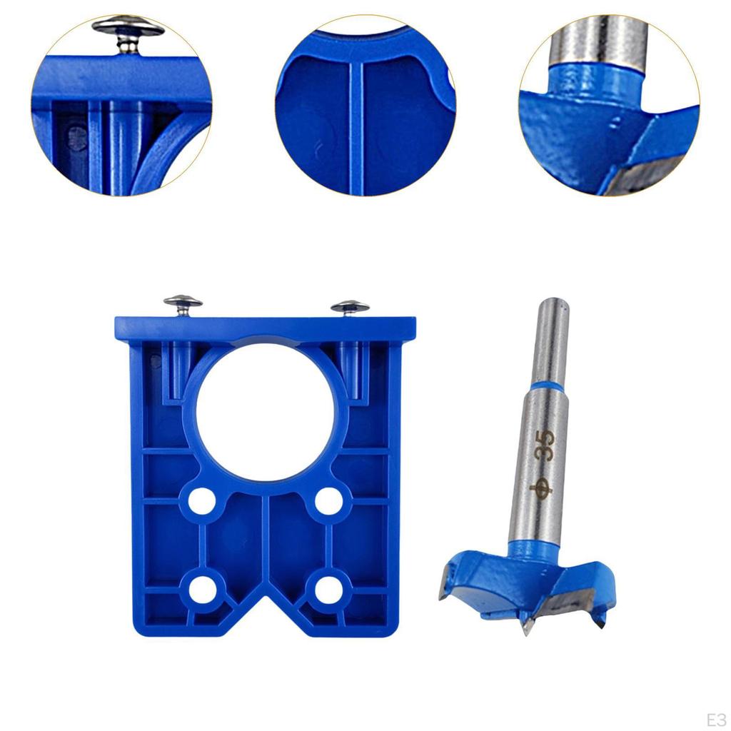 35mm Concealed Hinge Jig Kit ,Hinge Drill Hole Router for Cupboard Cabinets
