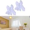 Pack of 2 Lace Bows Curtain Tiebacks Delicate and Sweet Color Ribbon Holders for Living Room Bedroom Curtains