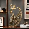 Abstrakte Tanzender Pfau Harzfigur – Elegantes Wohnzimmer Heimdeko Ornament