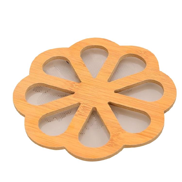 Wooden Material Cup Coasters Placemats Heat Resistant Drink Mat Table Decoration