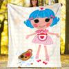 1pc Lalaloopsy1 Theme Blanket - Digital Print, Polyester, Cozy for All Seasons, Perfect for Outdoor, Camping, and Travel