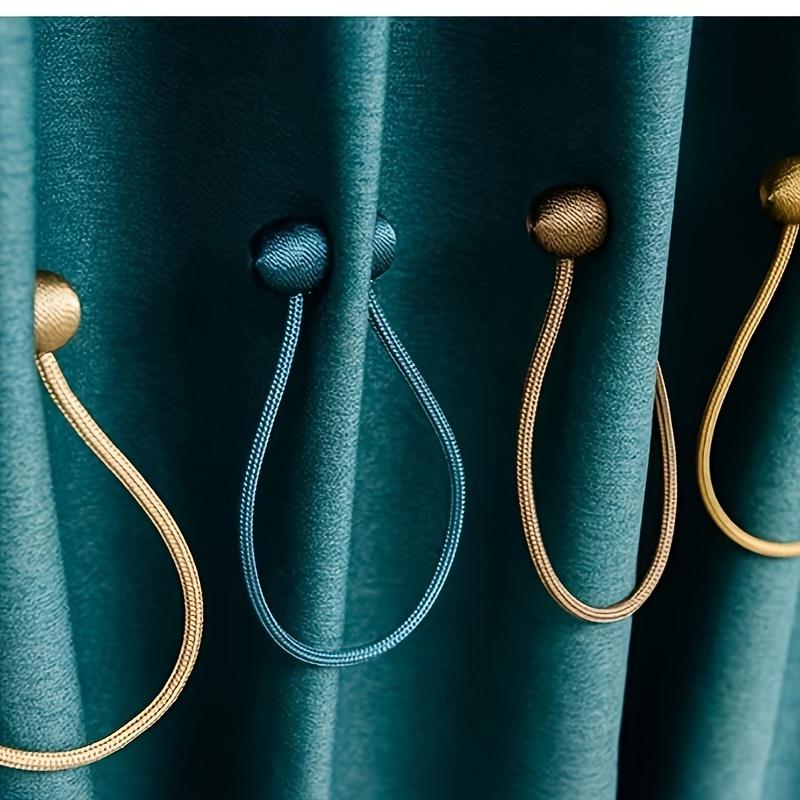 Tiebacks Curtain Earphone Magnetic 2pcspair Design Curtain Holdbacks Bathroom Shower Curtain Accessories