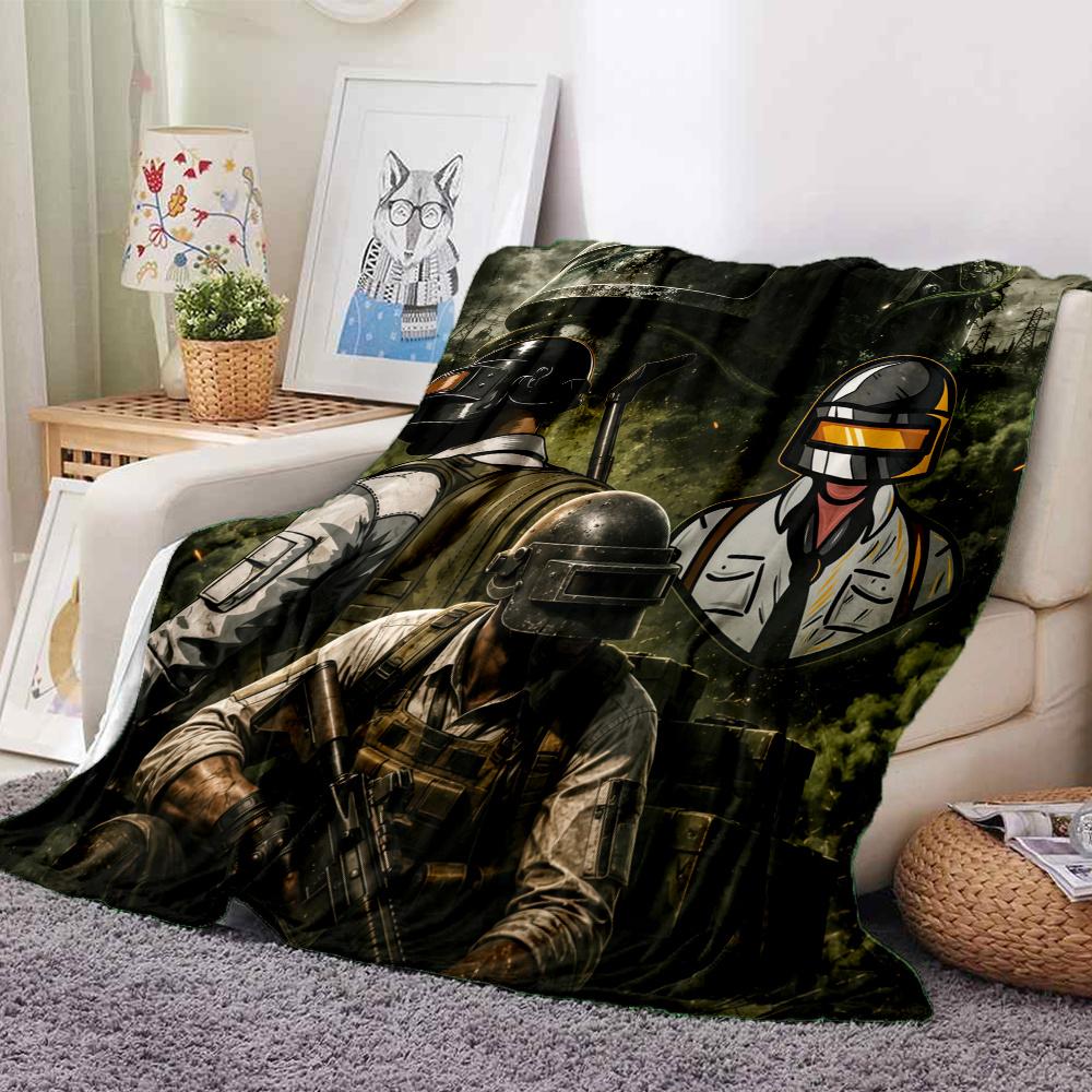 PUBG Flannel Blanket, High quality Comfortable for All Seasons, Home Decor, Warmth and Comfort