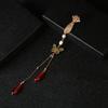 Accessories Tassel Brooches Antique Fan Pendant Metal Collar Pins Cheongsam Pin Accessories