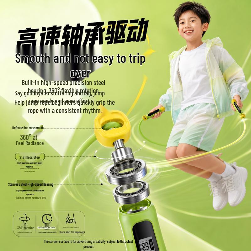 Li-Ning Student Bearing Jump Rope with Counter & Countdown Timer