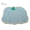 Decorative Fall Bathroom Rug Pumpkin Bath Mat, Absorbent Diatomaceous Earth Rug, Non-slip Polka Mat Dot for Front Door Kitchen Autumn Decor