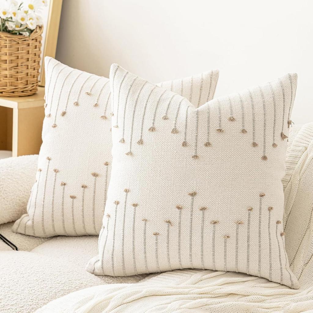 Small Fresh Cotton Bedside Cushion Nordic Ins Style Living Room Home Pillow New Pillowcase Cotton and Linen Pillowcase Cushion