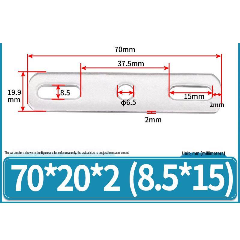 Толстостенная плоская шайба-бафл для болта из нержавеющей стали 304 - Металлический лист с двойным отверстием