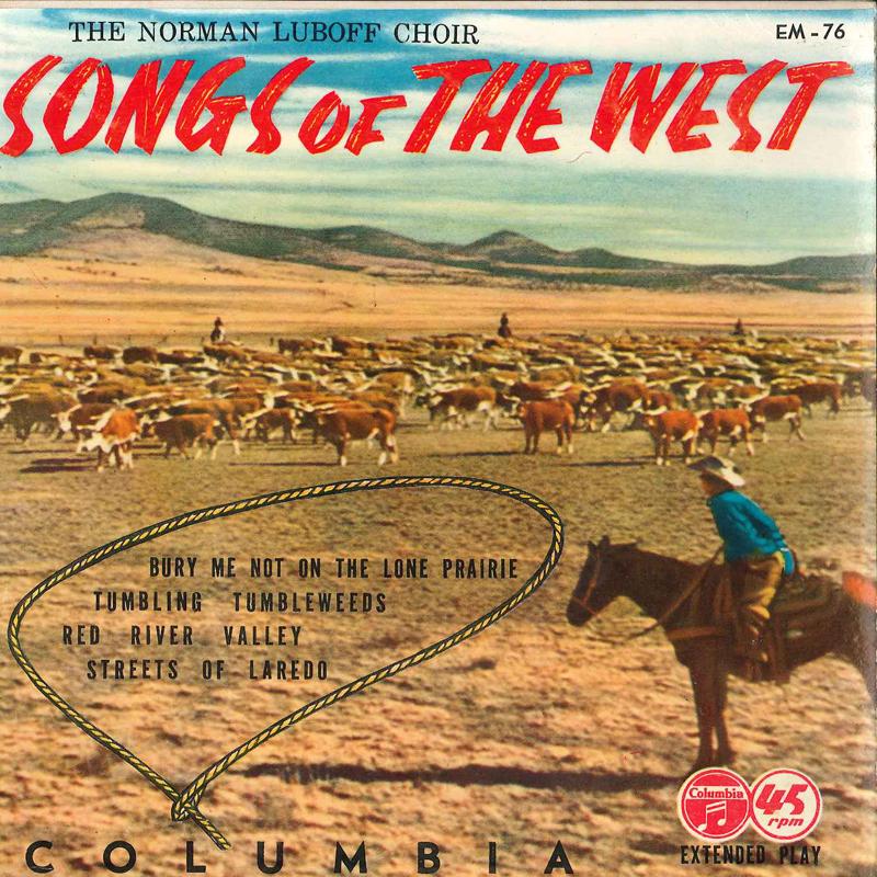 

7inch Record NORMAN LUBOFF CHOIR - Songs Of The West EM76 COLUMBIA - Japan Classical