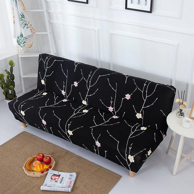 String Printed Folding Sofa Furniture Bed Cover Sofa Protector Covers Stretch Double Seat Cover Slipcovers For Living Room Area Geometric Print