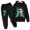 Spring Autumn Children's Set Brand Print Sports Hoodie+Pants Suit 2-piece Set Boys Girls Clothes Casual Fashion Kids Tracksuits