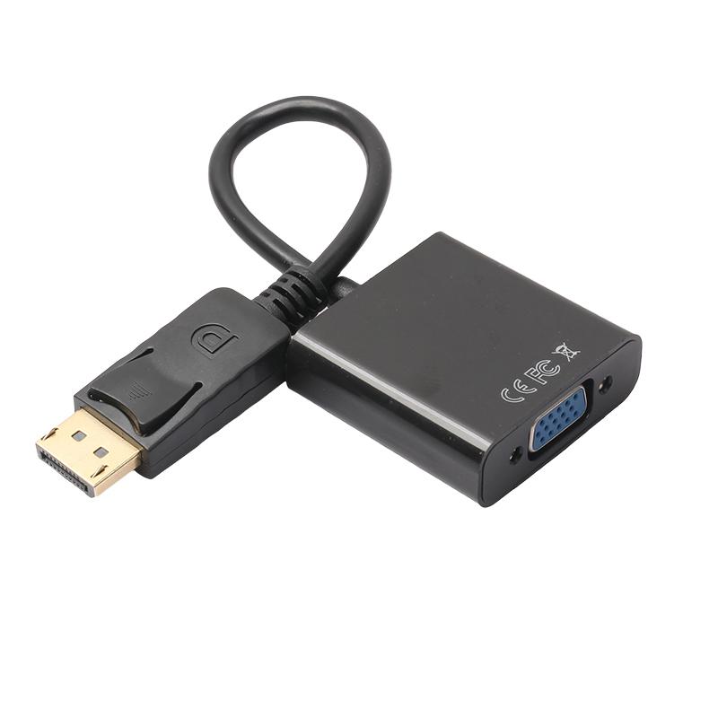 DisplayPort DP Male To VGA Female Video Converter Adapter Cable for PC Laptop TV 20CM