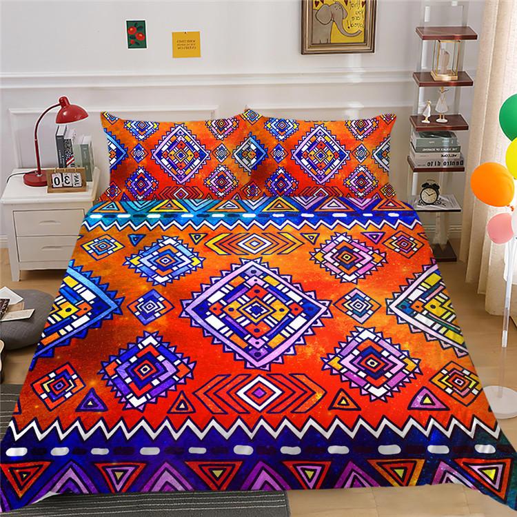 

Креативный узор 3D цифровая печать полиэстер пододеяльник наволочка комплект из трех предметов A pair of pillowcases 50 * 90