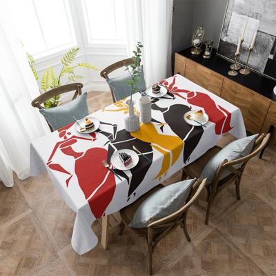 Față de masă de dans pentru femei africane Decor de sărbători Fețe de masă dreptunghiulare impermeabile Decor de nuntă Husă de masă